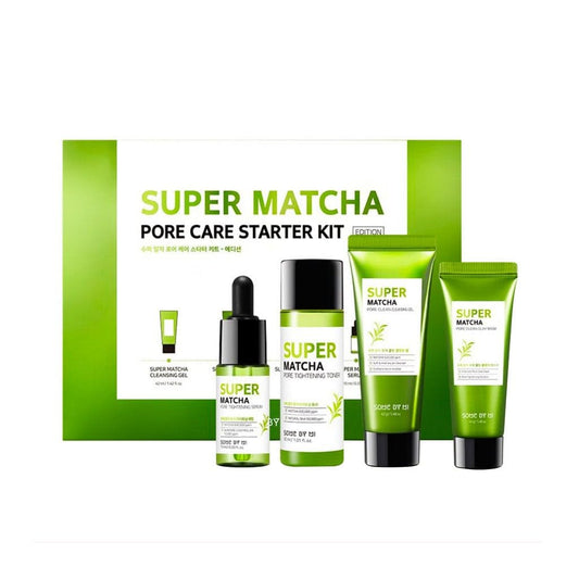 Some By Mi Super Matcha Pore Care Starter Kit Poras savelkošs sejas kopšanas komplekts