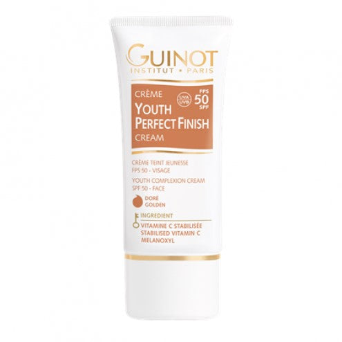 GUINOT Youth Perfect Finish Cream Golden Atjaunojošs sejas krēms ar krāsu SPF50, zelta tonis