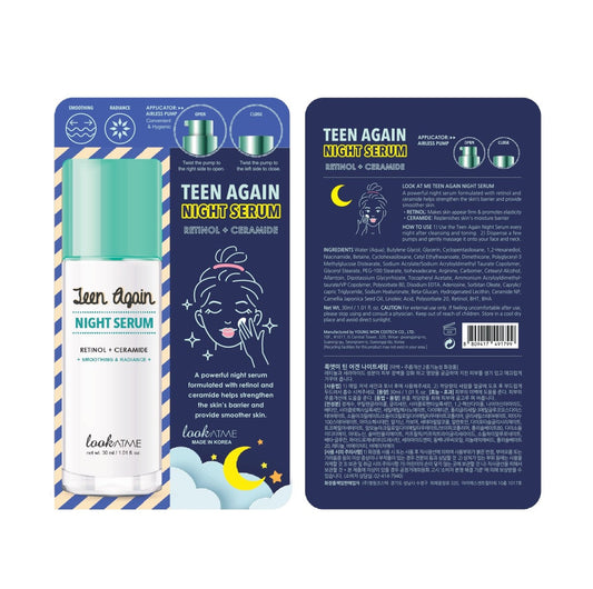 lookATME Teen Again Night Serum Nakts sejas serums