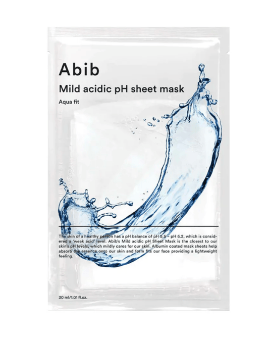 Abib Mild Acidic pH Sheet Mask Aqua Fit Latkšinė sejas maska ar maigi skābu pH