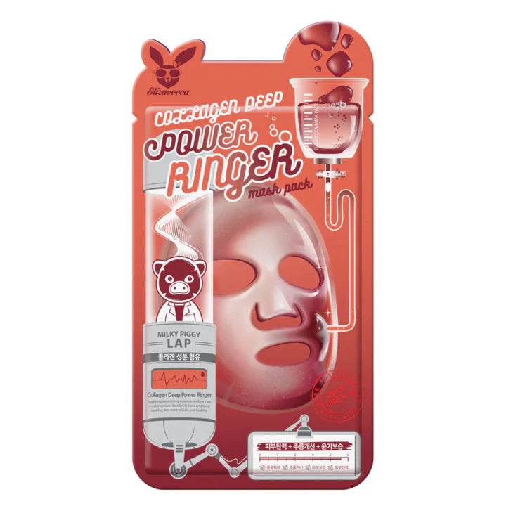 Elizavecca Collagen Deep Power Ringer Mask Pack Kolagēna sejas maska