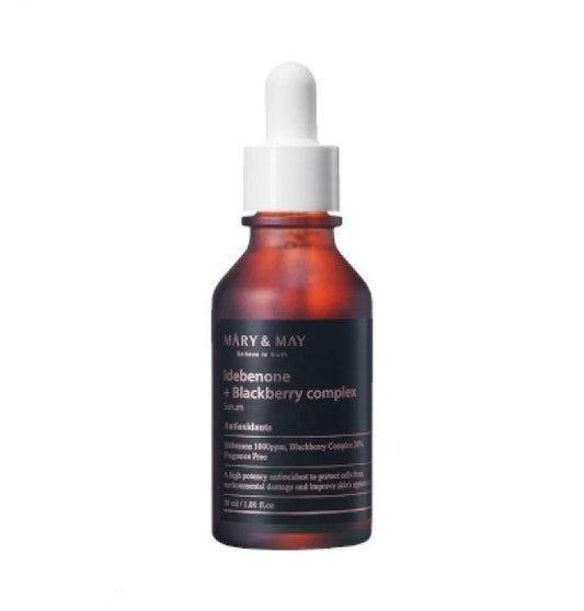 MARY & MAY Idebenone + Blackberry Complex Serum - veido serumas