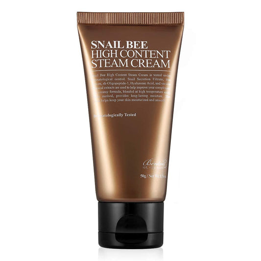 BENTON Snail Bee High Content Steam Cream - veido kremas su sraigių mucinu