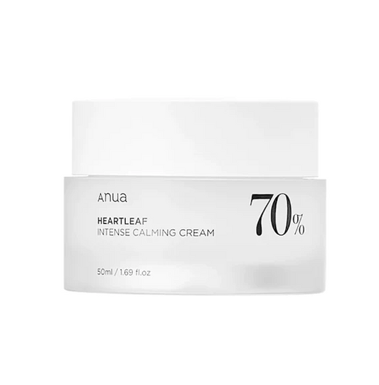 ANUA Heartleaf 70% Intense Calming Cream - raminantis veido kremas